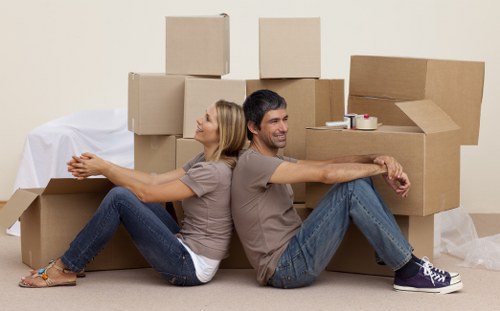 Removal team preparing a local home move in Motspur Park
